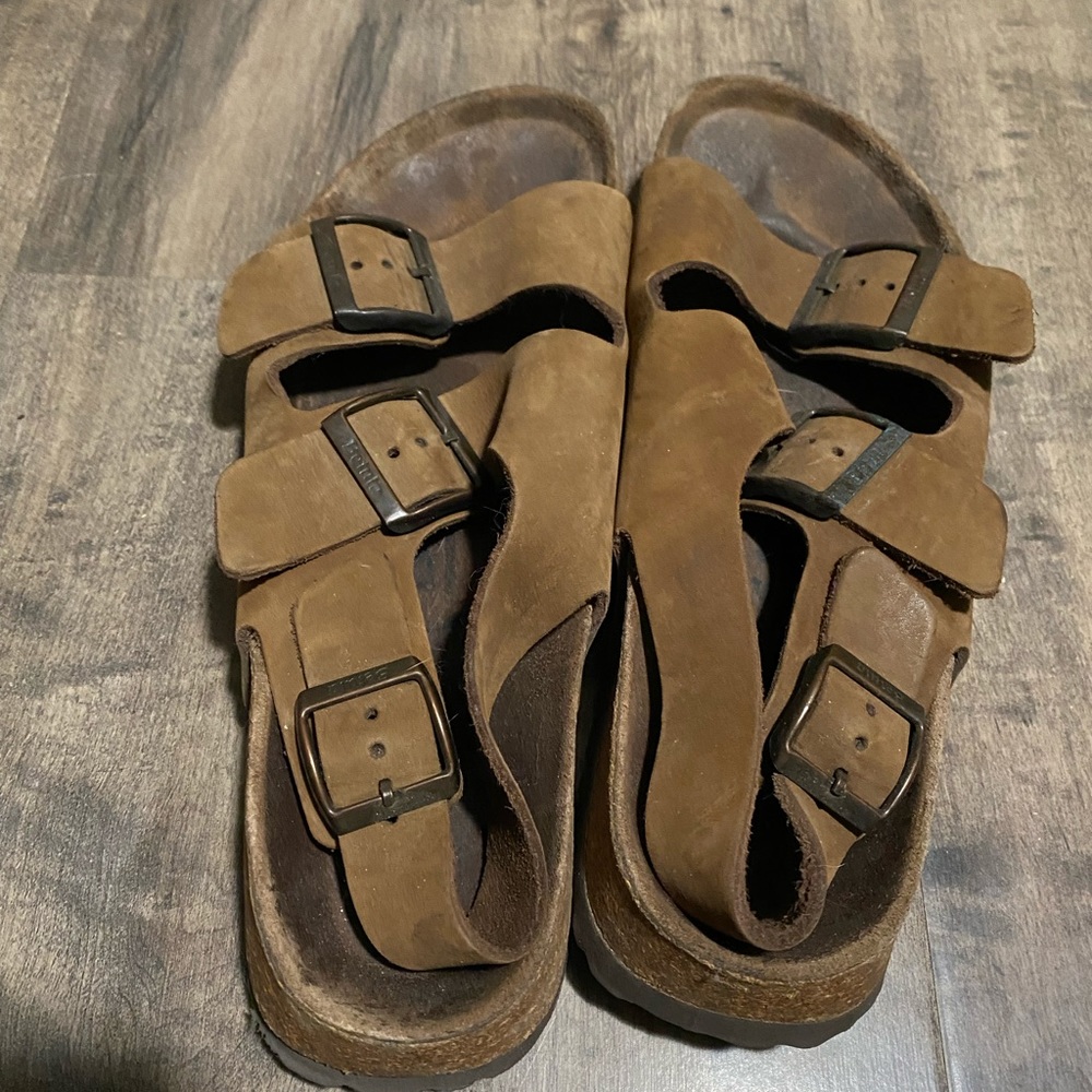 Betula leather sandals by Birkenstock.